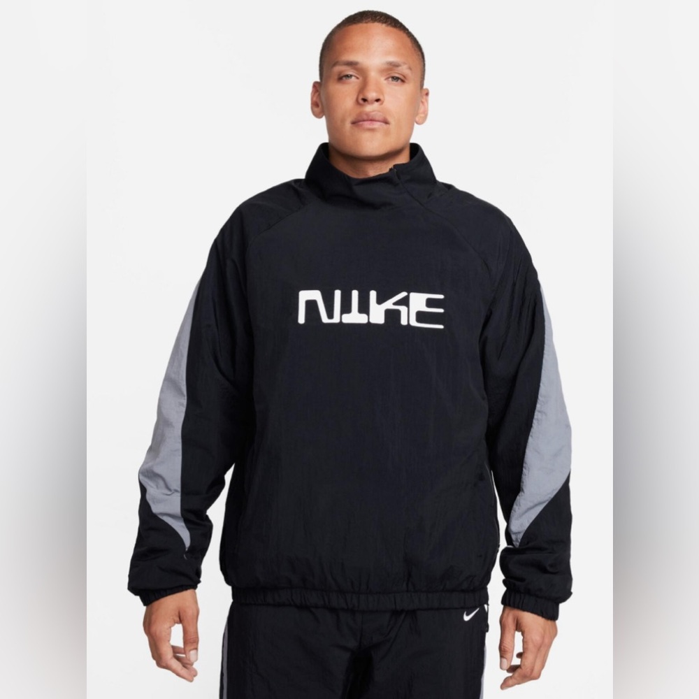 Nike Black and Gray Windbreaker Jacket